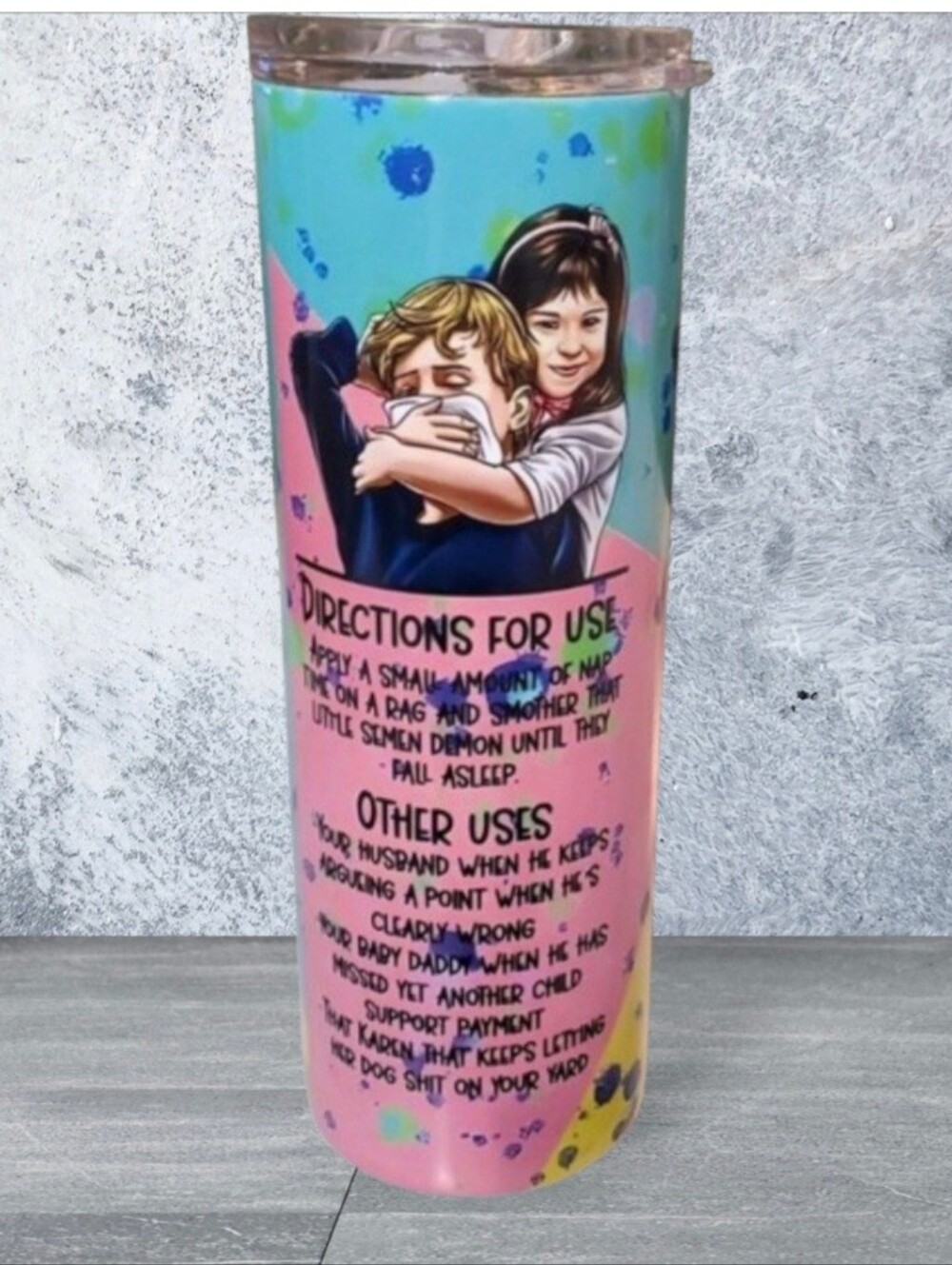 NAP TIME! Spray Funny 20oz Tumbler with duo lids 🎉sale